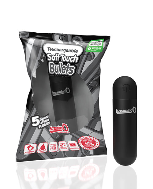 Screaming O Soft Touch Rechargeable Bullet - Black