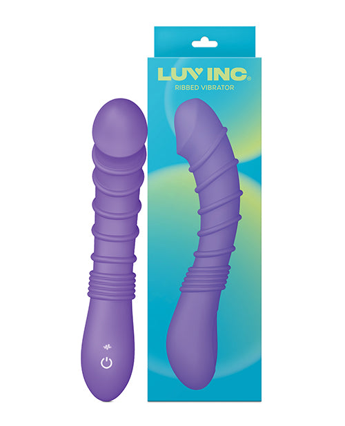 Luv Inc. Ribbed G-Spot Vibrator - Purple