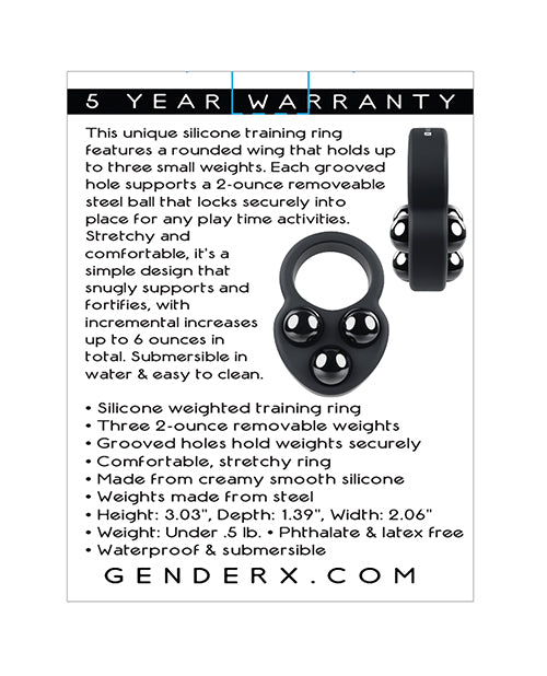 Gender X Workout Ring - Black