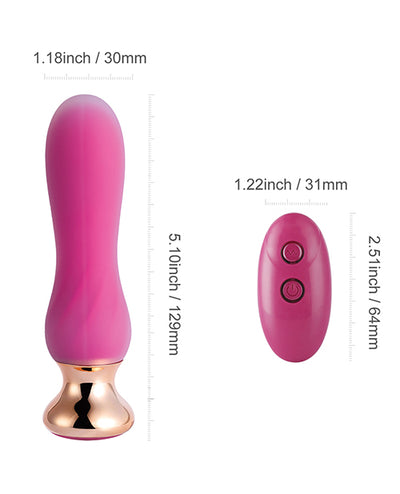 Pink Holic Curved Remote Vibrating Anal Plug