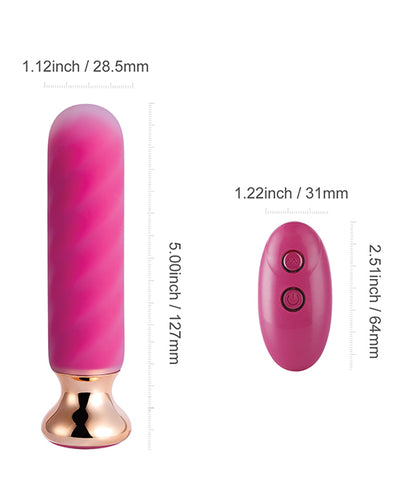 Rose Twister Hands-Free Remote Vibrating Anal Plug