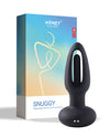 Snuggy Flapping Anal Plug Vibrator- Black