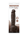 Colours Pleasures 5" Vibrating Dildo - Dark Brown