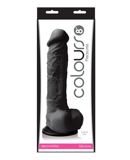 Colours Pleasures 8" Dildo w/Suction Cup - Assorted Colors