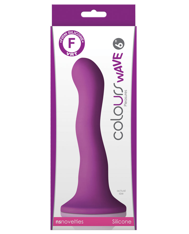 Colours Wave 6" Dildo - Purple