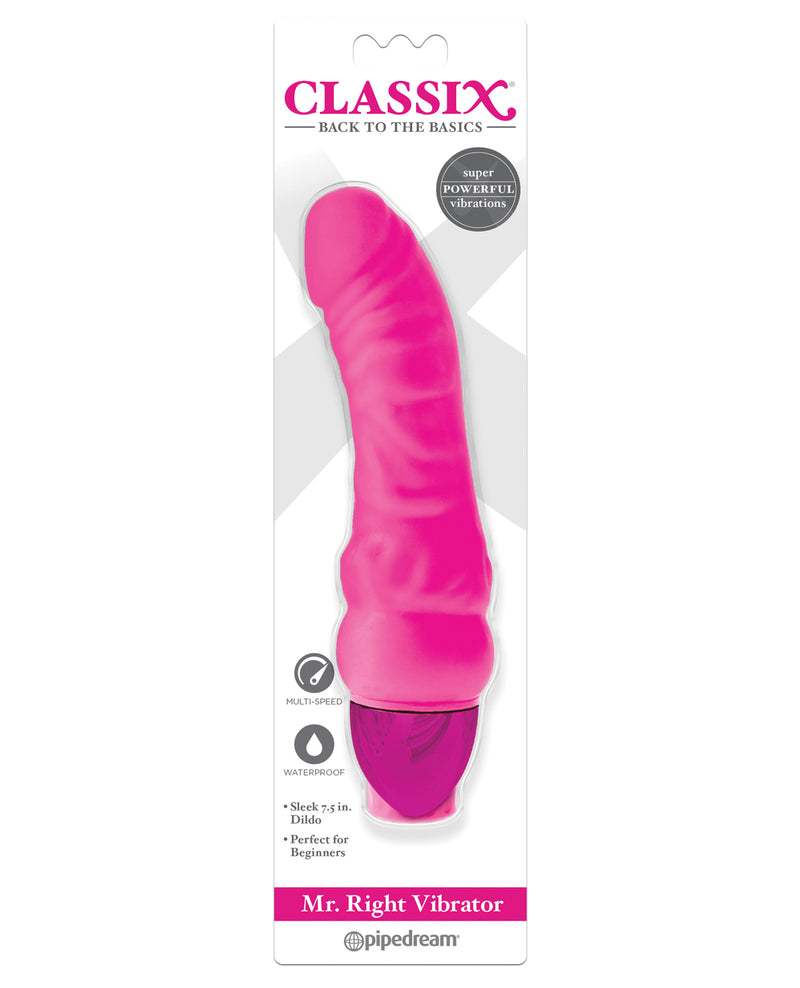 Classix Mr Right Vibrator - Assorted Colors