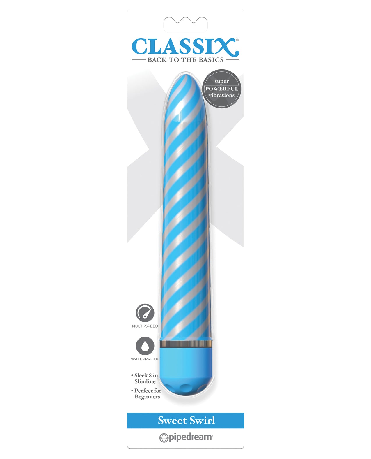 Classix Sweet Swirl Vibrator - Assorted Colors