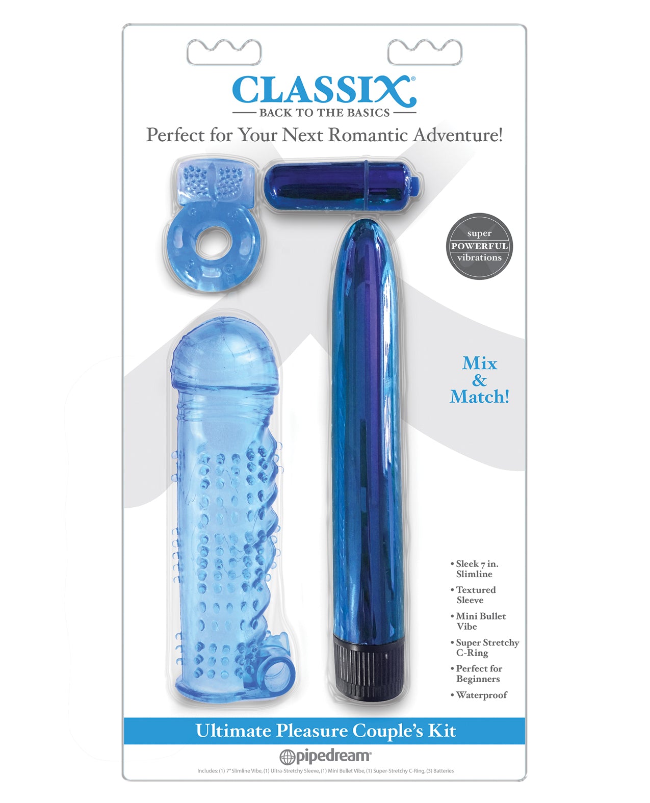 Classix Ultimate Pleasure Couples Kit - Assorted Colors