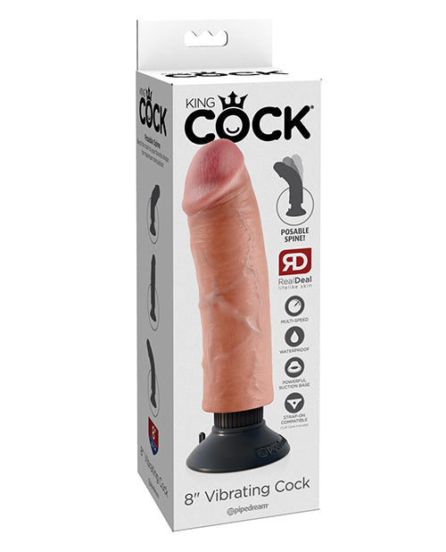 King Cock 8" Vibrating Cock