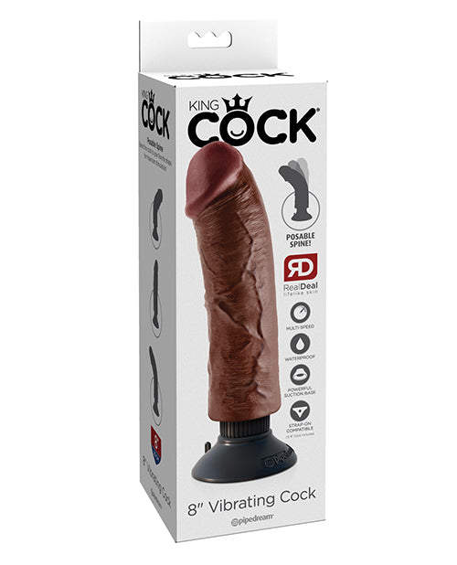 King Cock 8" Vibrating Cock