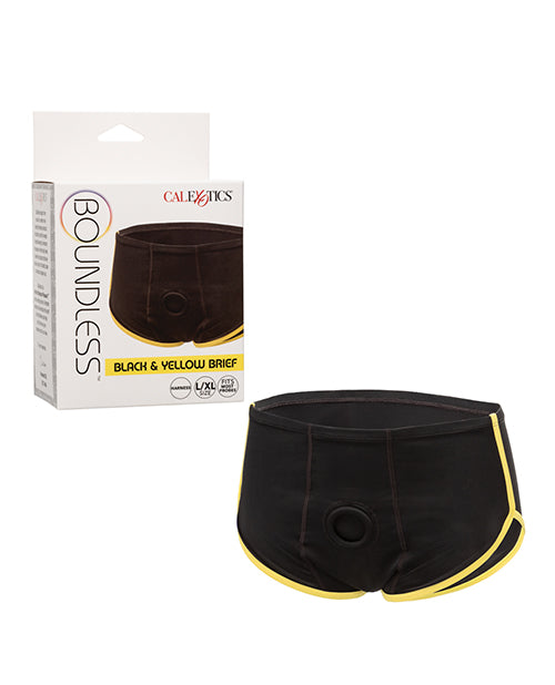 Boundless Boxer Brief - Black/Yellow L/XL