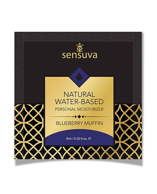 Sensuva Natural Water Based Personal Moisturizer Single Use Packet  - Assorted Flavors