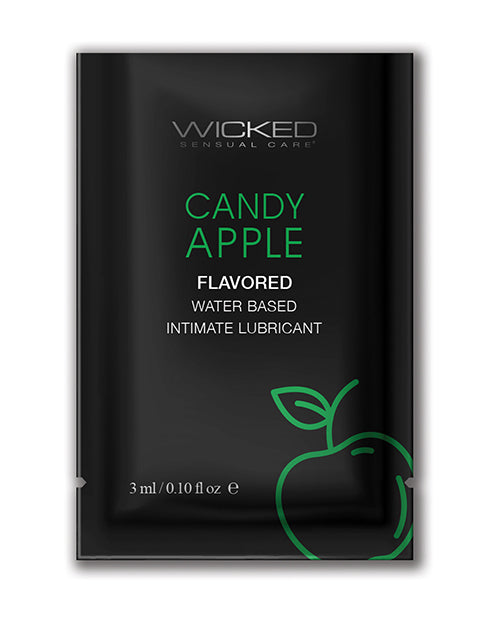 Wicked Sensual Care Aqua Water Based Lubricant .1 oz - Assorted Flavors