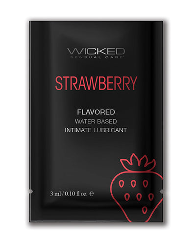 Wicked Sensual Care Water Based Lubricant .1 oz - Assorted Flavors