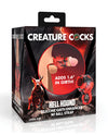 Creature Cocks Hell Bound Penis Sleeve & Ball Stretcher - Large, Red/Black