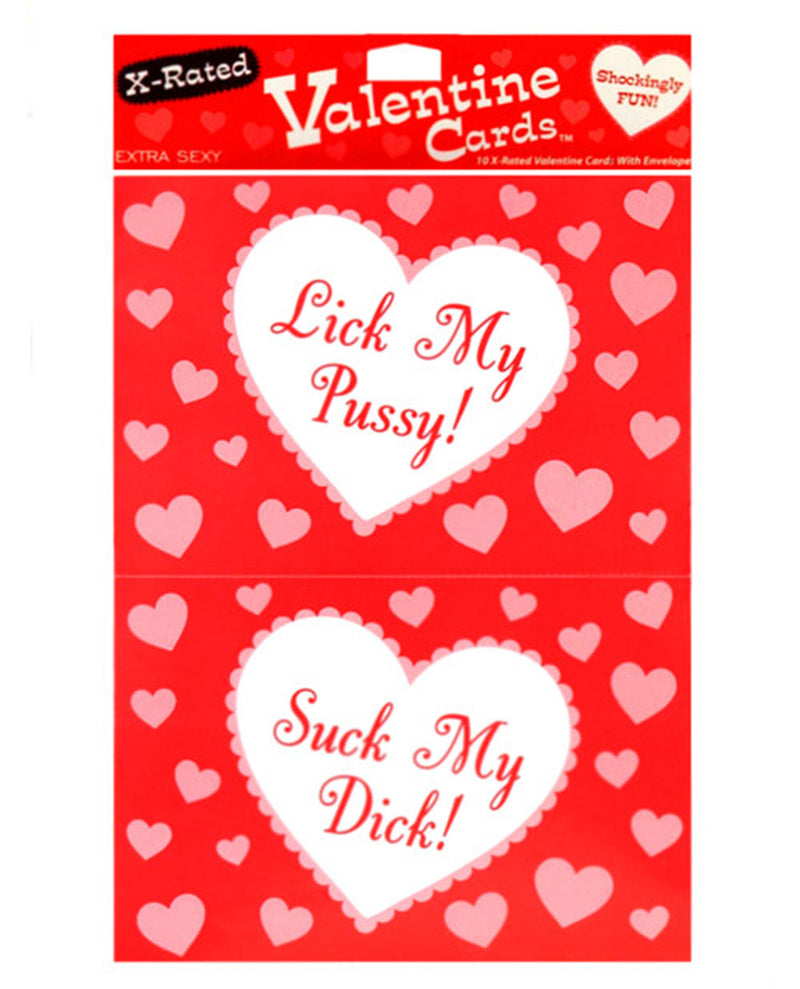 10 X-Rated Valentine Cards w/Envelopes