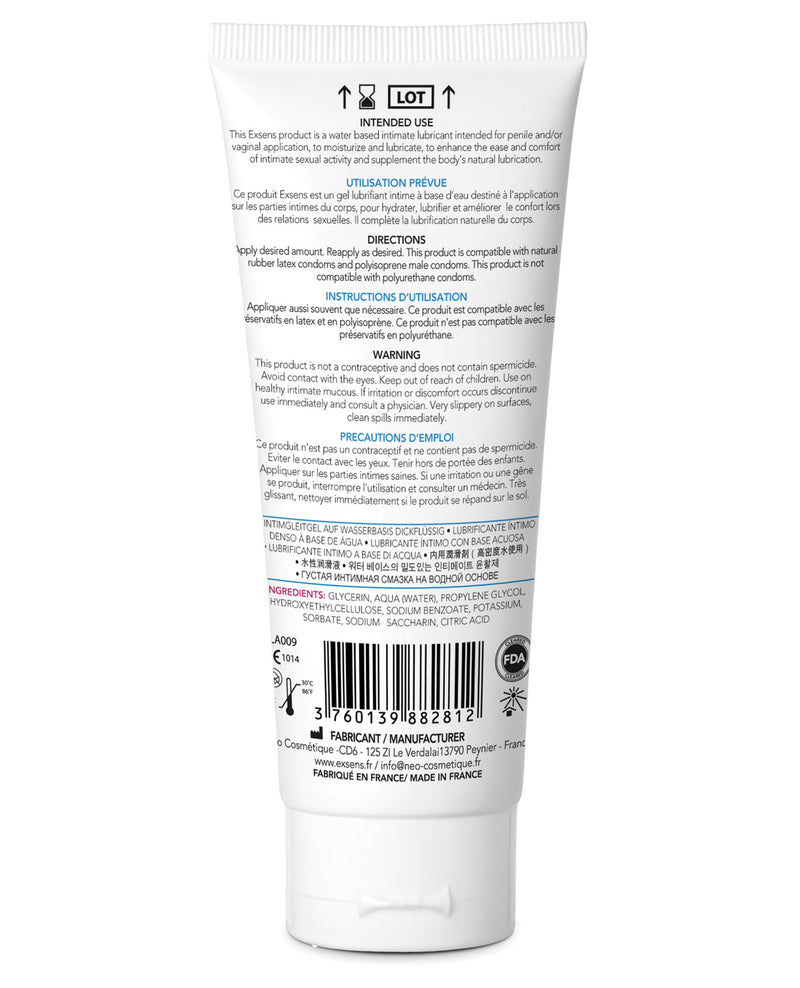 EXSENS of Paris Personal Waterbased Lubricant - Pure Aqua