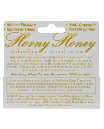 Horny Honey Stimulating Arousal Cream - 1 oz