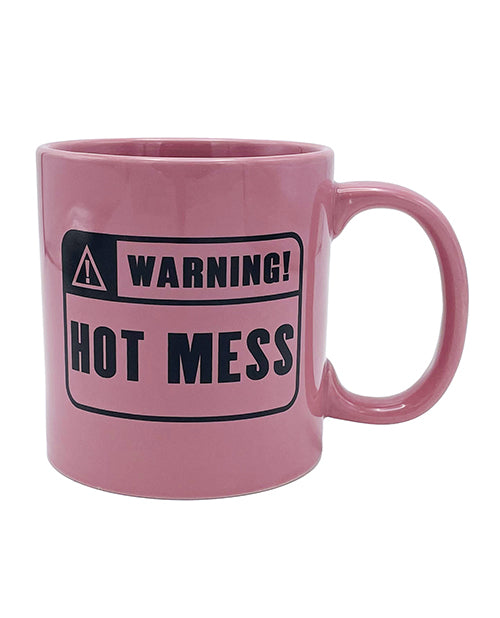 Attitude Mug Warning Hot Mess - 22 oz