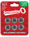 Screaming O AG10 Batteries - Sheet of 6 (BigO ,Octo, BongO,TriO,OMan,BangO)