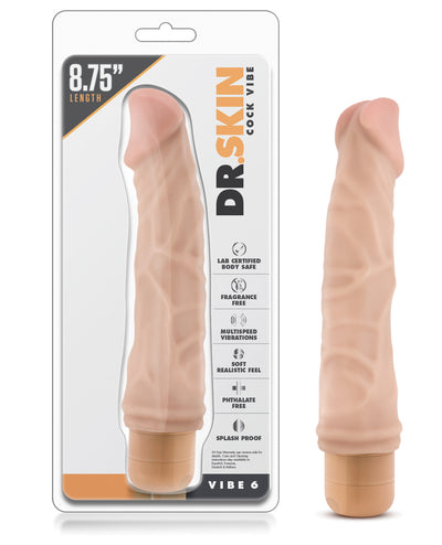 Blush Dr. Skin Vibe 9" Dong #6 - Beige