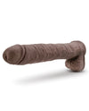 Blush Au Naturel Daddy 14" Sensa Feel Dual Density Dong w/Suction Cup - Chocolate