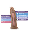 Blush Au Naturel 8" Dildo with Suction Cup