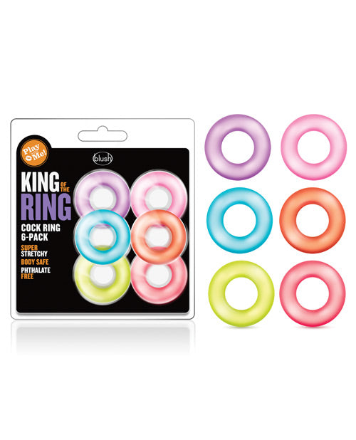 Blush Play With Me King of the Ring - Asst. Colors Set of 6