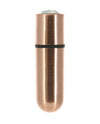 First Class Mini Rechargeable Bullet w/Crystal - 9 Functions Rose Gold