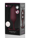 b-Vibe Weighted Snug Plug 5 - 350 g Dark Red