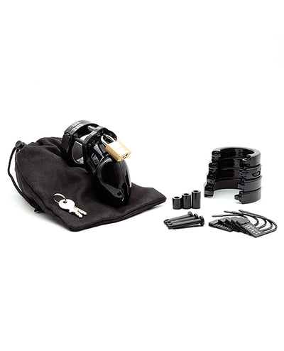 CB-6000S 2 1/2" Cock Cage & Lock Set - Black