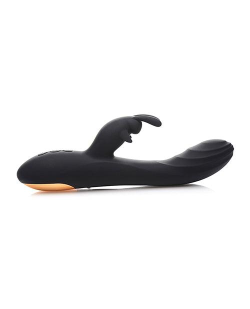 Curve Novelties Power Bunnies Cuddles 10x Silicone Rabbit Vibrator - Black