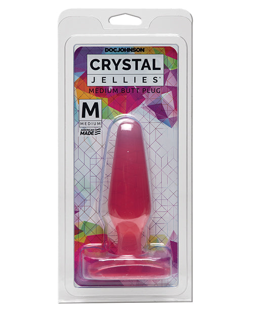 Crystal Jellies Butt Plug - Medium Pink