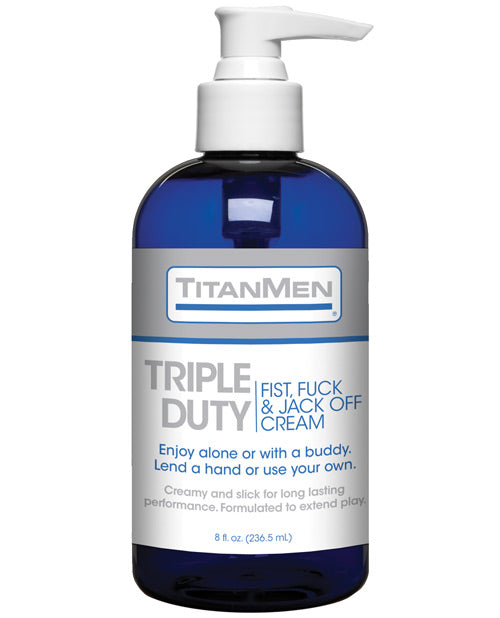 Titanmen Tripple Duty Fist, Fuck & Jack Off Cream - 8 oz Bottle