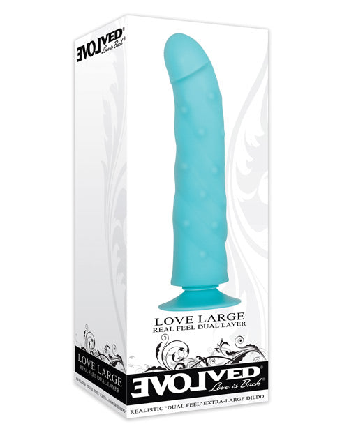 Evolved Love Large Dildo - Blue