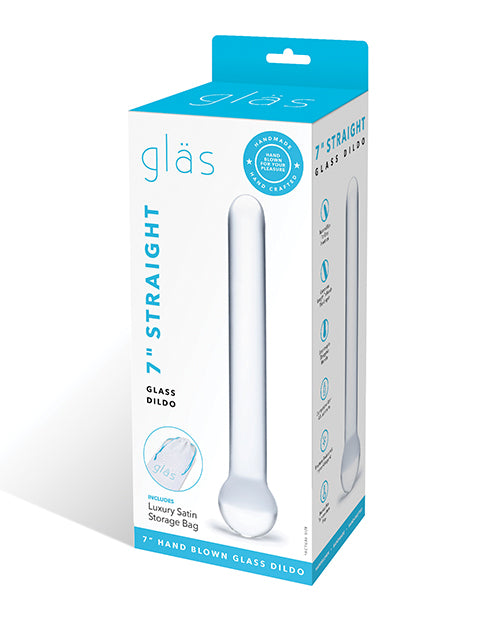 Glas 7" Straight Glass Dildo - Clear