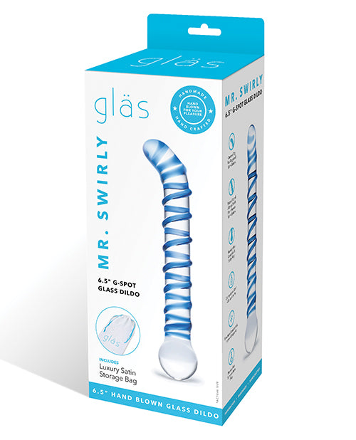 Glas Mr. Swirly 6.5" G-Spot Glass Dildo