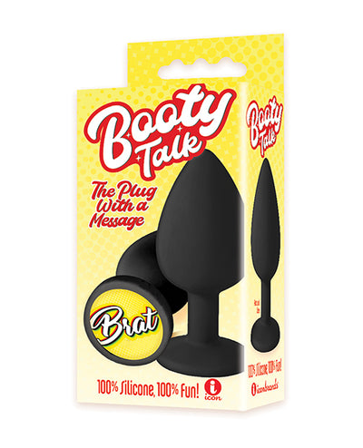 The 9's Booty Calls Brat Plug - Black