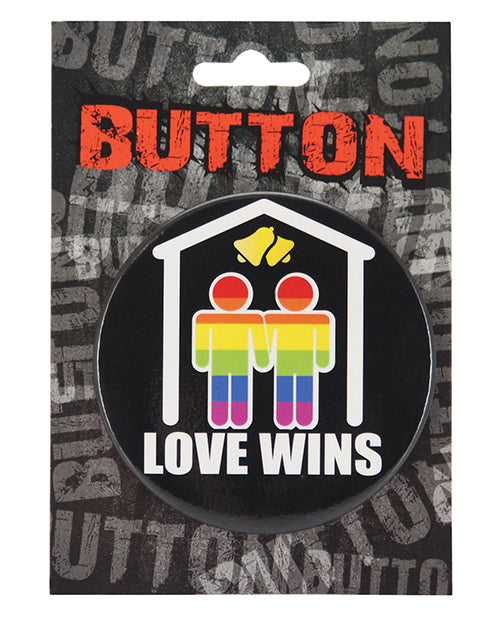 3" Button Men - Love Wins