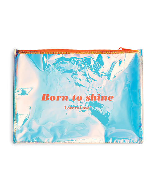 '=Love to Love Born to Shine Pouch - Vivid Orange