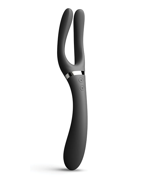 =Dorcel Infinite Joy Bendable Forked Vibrator - Black