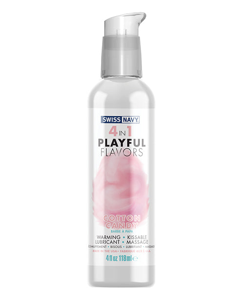 Swiss Navy 4 in 1 Playful Flavors Cotton Candy - 4 oz