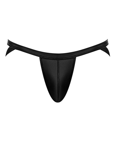 Cage Matte Strappy Ring Jock Black L/XL