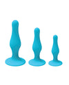 Nobu Rainbow Silicone Plug Set - Blue