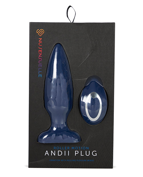 Nu Sensuelle Andii Vertical Roller Motion Butt Plug - Assorted Colors