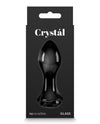 Crystal Rose Butt Plug - Black