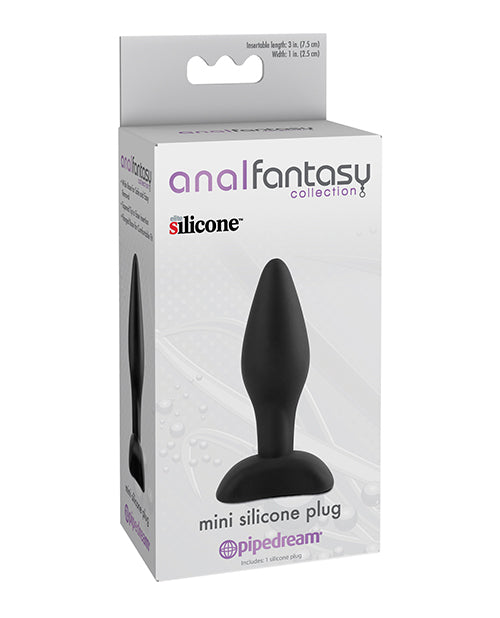 Anal Fantasy Collection Mini Silicone Plug - Black