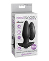 Anal Fantasy Collection Remote Control Silicone Plug - Black