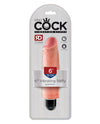 King Cock  6" Vibrating Stiffy - Flesh