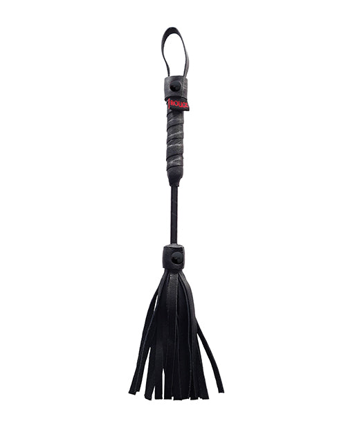 Rouge Mini Leather Flogger - Black